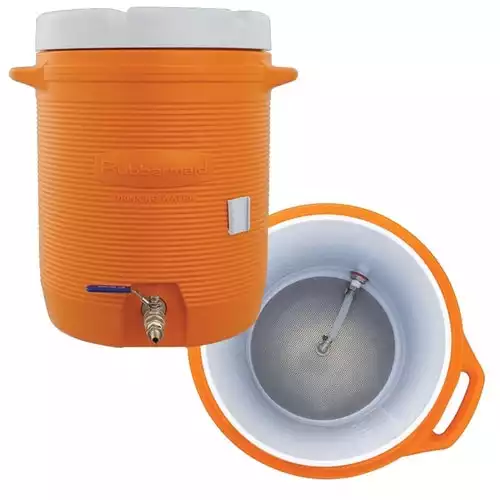 Mash Tun - 10 gal. Cooler | MoreBeer