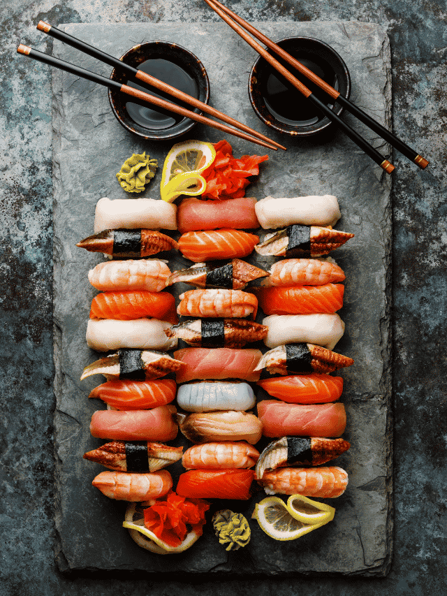 platter of sushi
