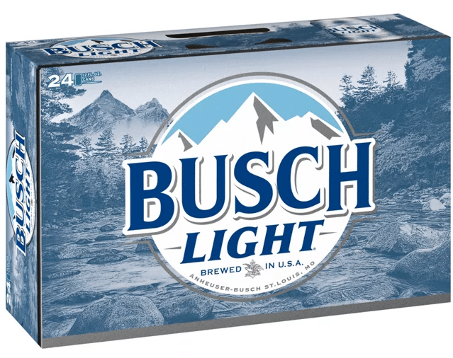 12-pack of Busch Light cans