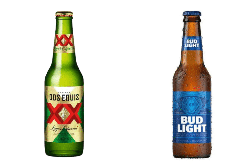Dos Equis vs Bud Light - taste, ABV, calories, carbs, ingredients