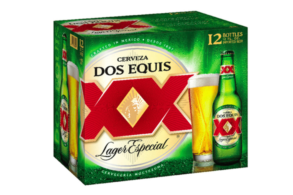 Bottles of Dos Equis come in packs of 6, 12, 24, and 30.