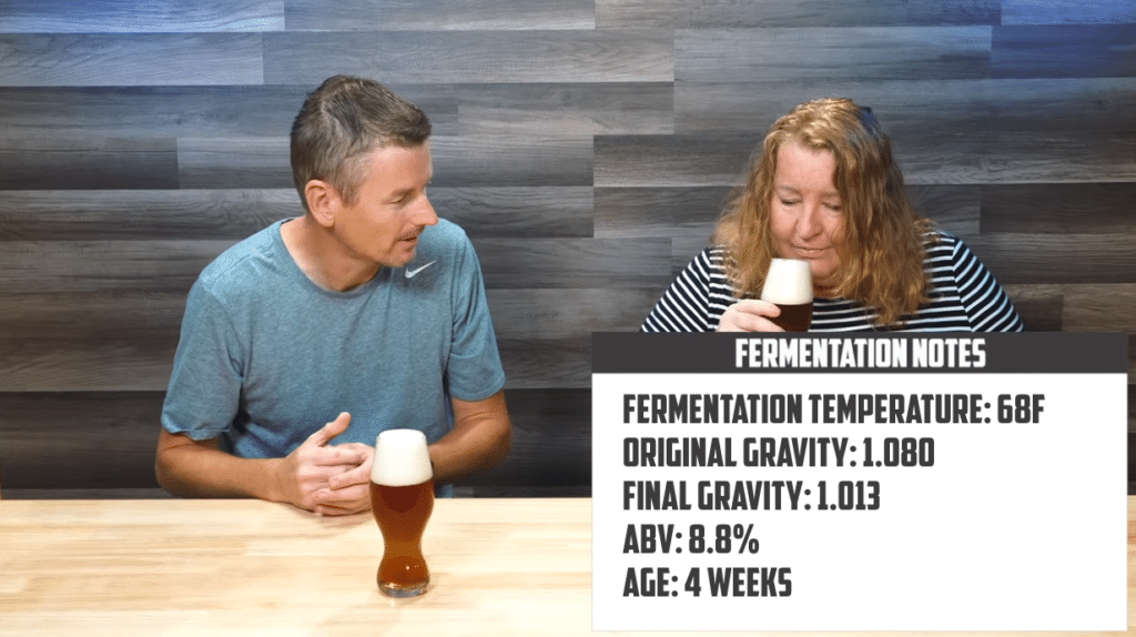 Screenshot from Martin Keen's YouTube video detailing his experience brewing a Double IPA. I've taken the liberty of correcting the Fermentation Notes graphic to align with the corrections he made in the video's pinned comment.