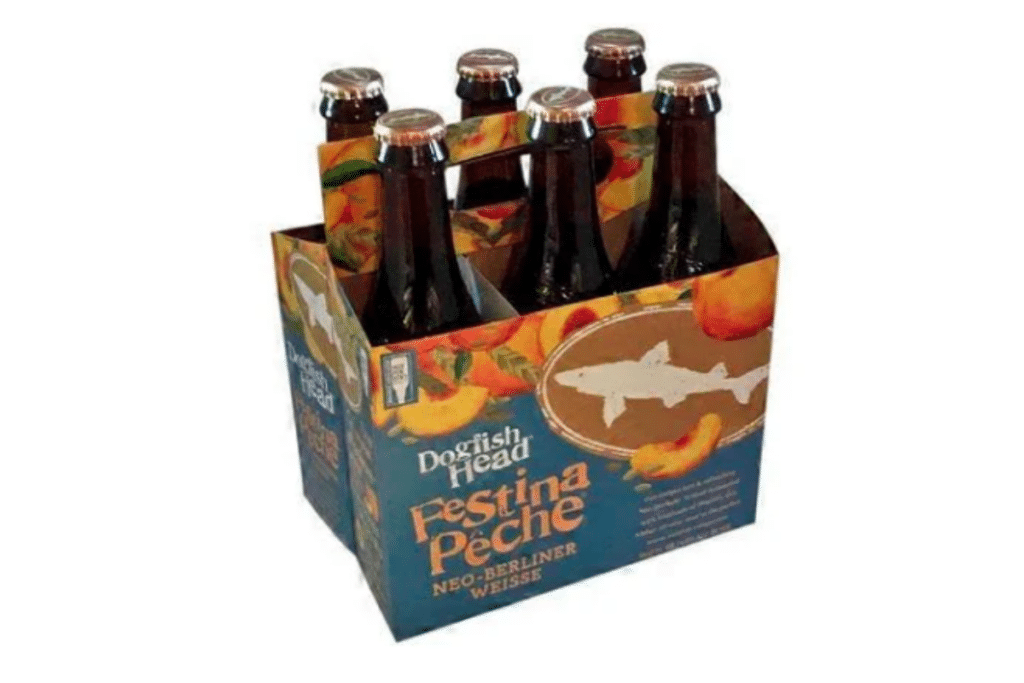 Dogfish Head's Festina Pêche is a fruity take on this sour style.